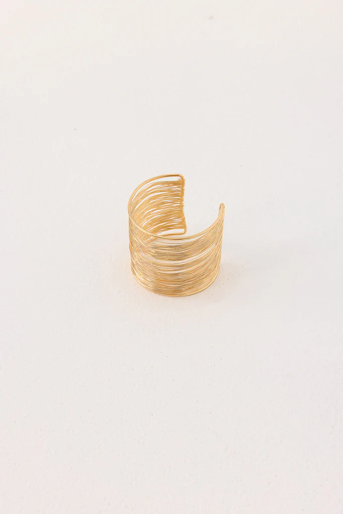 Golden Blur Arm Cuff - Gold