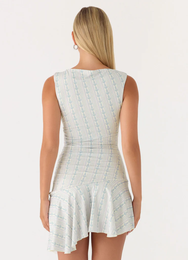 Summer Delight Mini Dress - Vintage Stripe