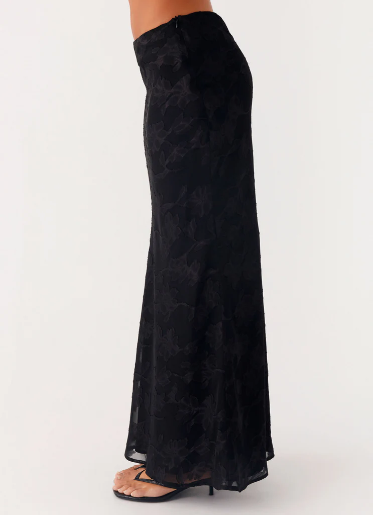 Starlit Maxi Skirt - Black
