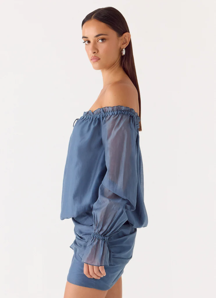 Tedara Mini Dress - Washed Navy
