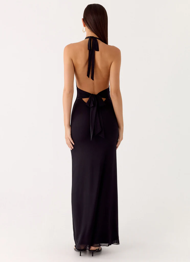 Starlight Nights Maxi Dress - Black