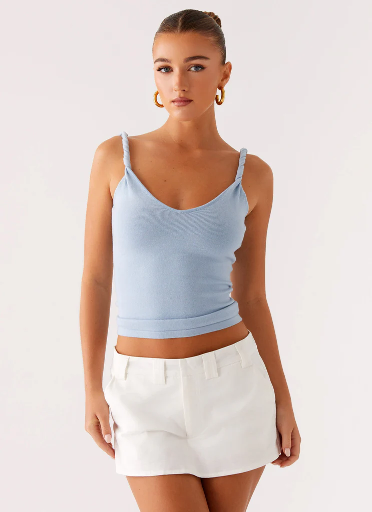 On Trend Linen Mini Skort - White