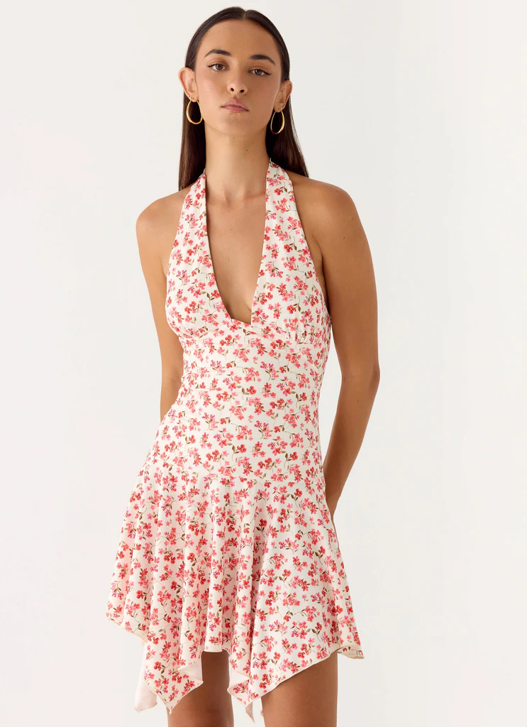 Khrysta Mini Dress - Porcelain Rose
