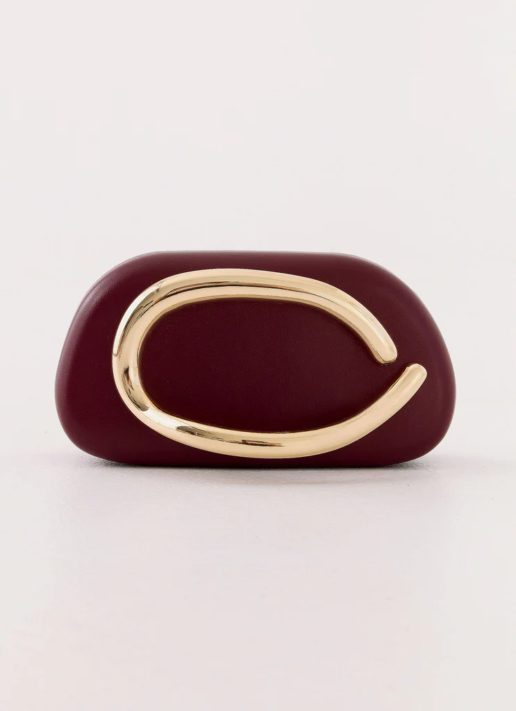 Avenna Clutch Bag - Maroon