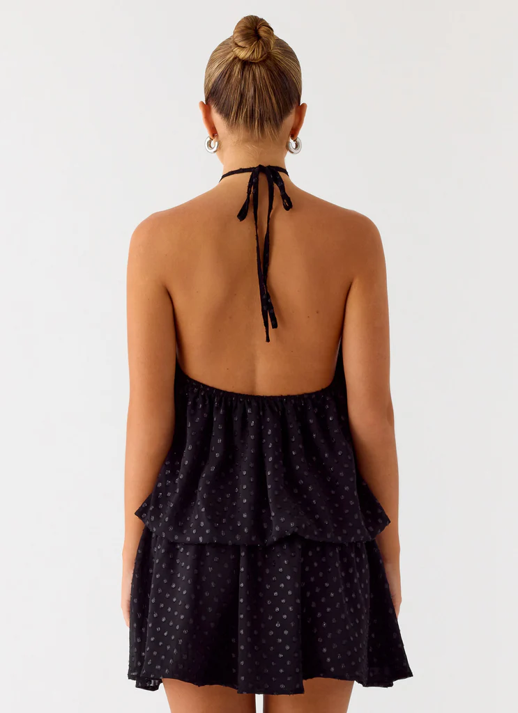Bet You Wanna Mini Dress - Black