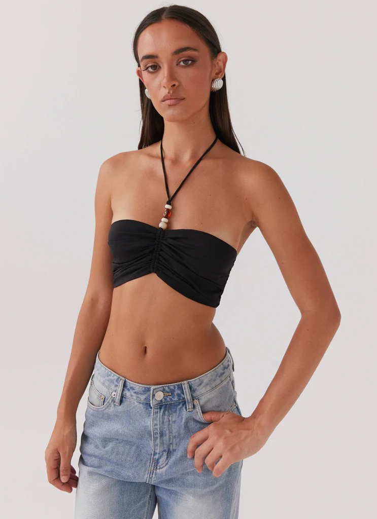 Greta Beaded Top – Black Greta Beaded Top - Black