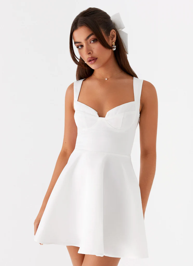 Candice Mini Dress – White Candice Mini Dress - White