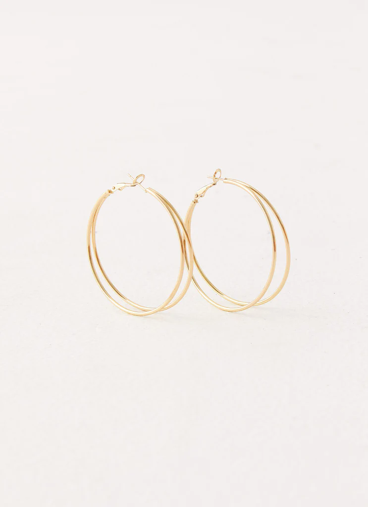 Isabetta Hoop Earrings - Gold