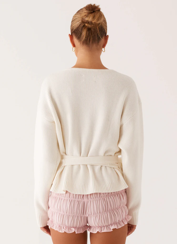 Leela Wrap Cardigan - Ivory
