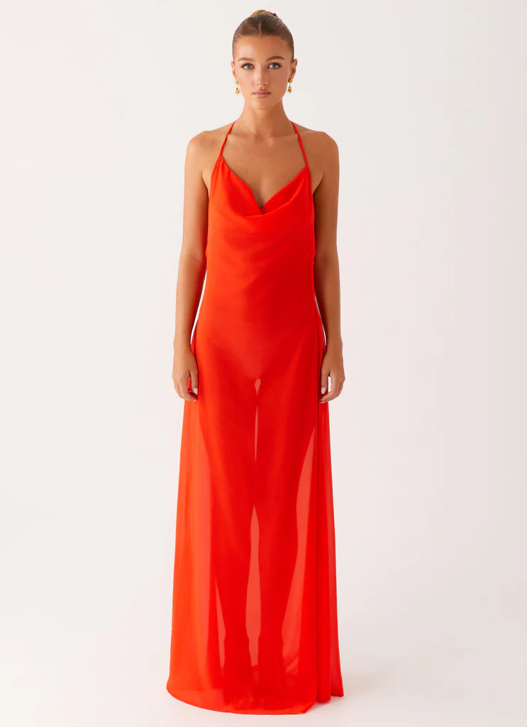 Fantasy Maxi Dress – Orange Fantasy Maxi Dress - Orange
