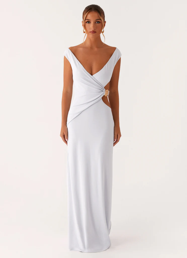 Romane Maxi Dress - Pale Blue