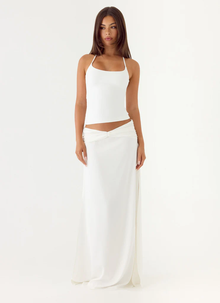 She Means It Maxi Skirt - Ivory