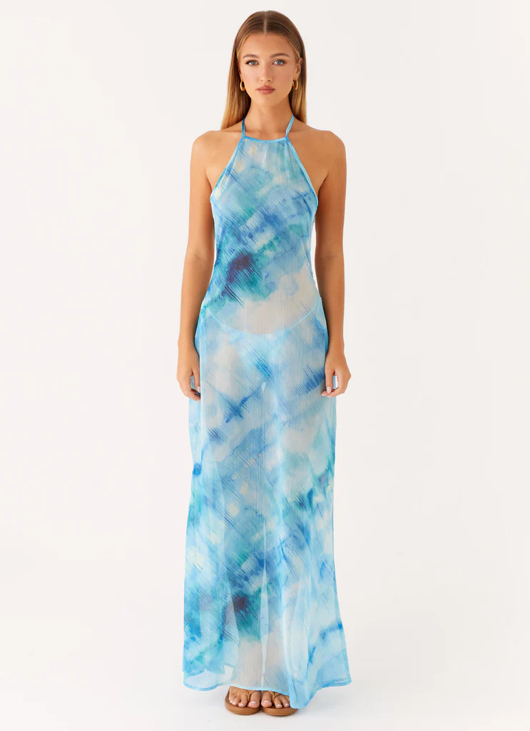 Sandra Maxi Dress – Blue Tie Dye Sandra Maxi Dress - Blue Tie Dye